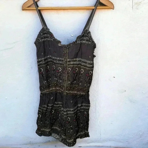 NWT BUFFALO BOHO PRINTED Y2K romper S - Picture 1 of 6